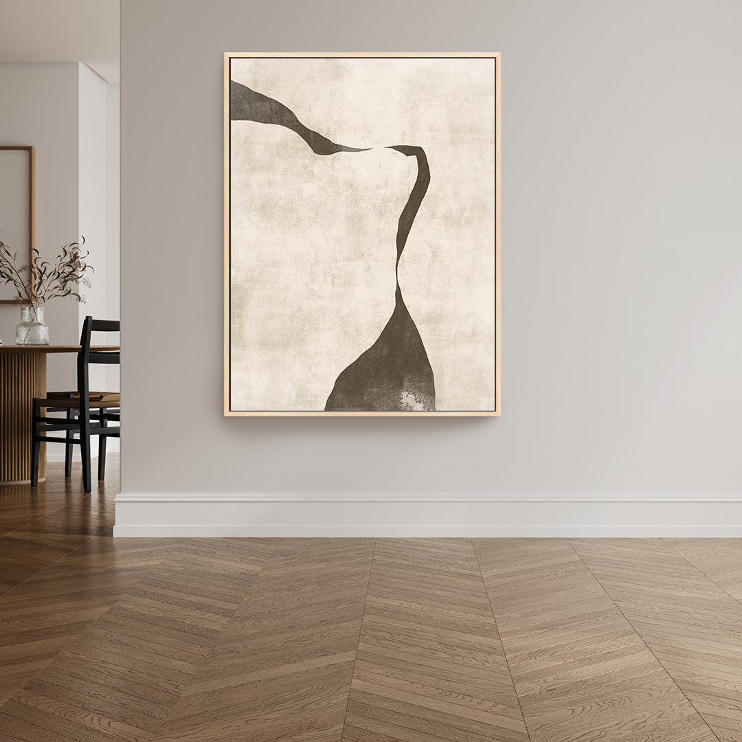 Gigi III Portrait Framed Printed Canvas