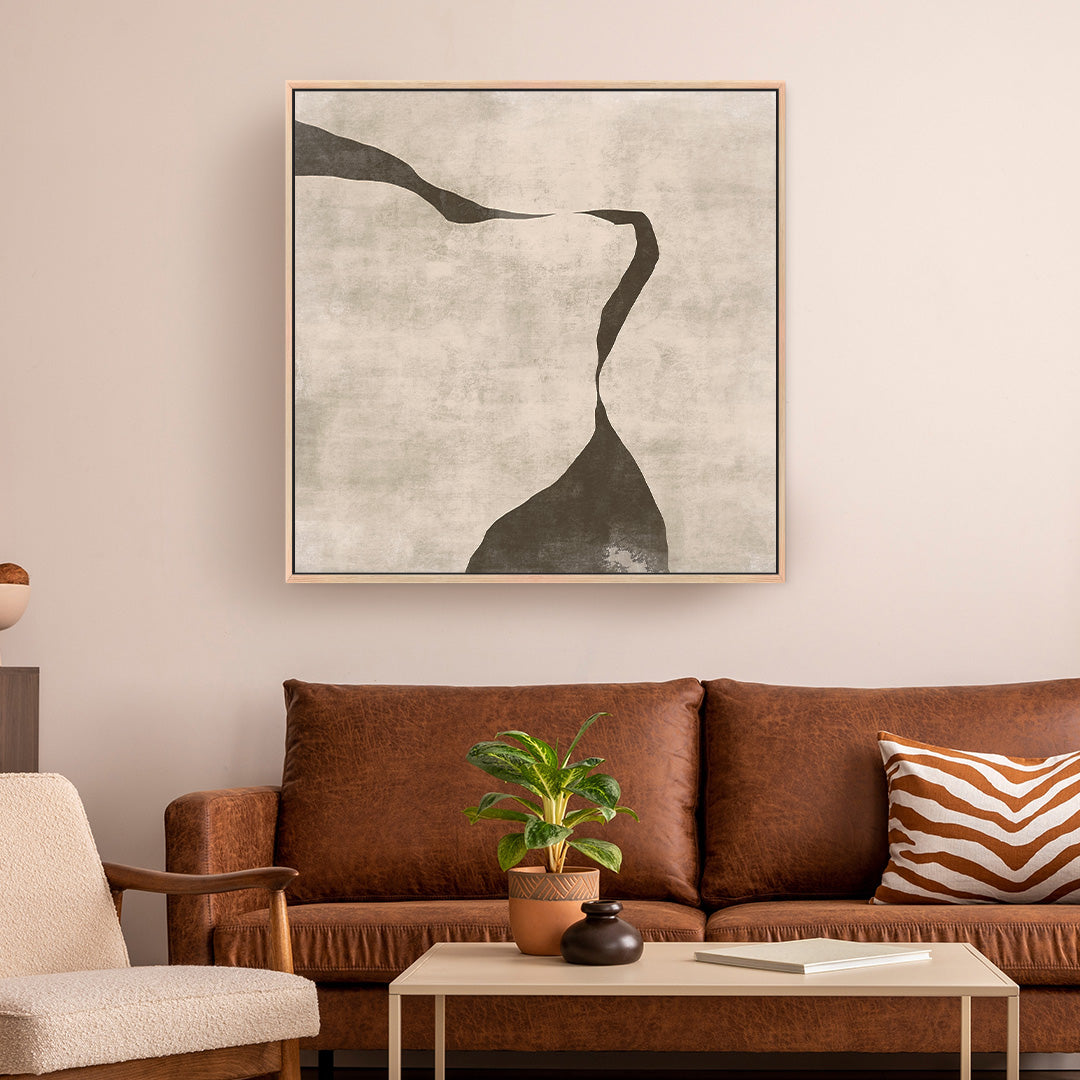 Gigi III Square Framed Printed Canvas