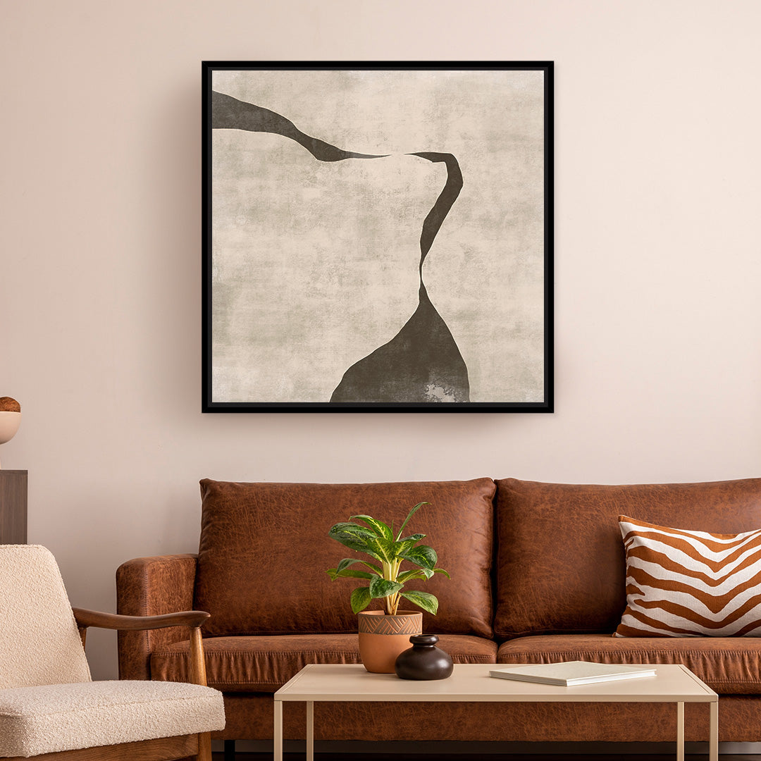 Gigi III Square Framed Printed Canvas