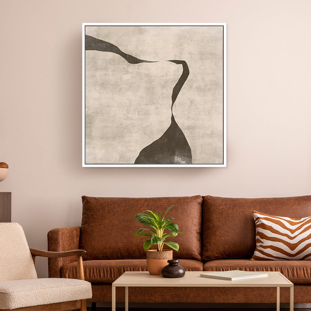 Gigi III Square Framed Printed Canvas