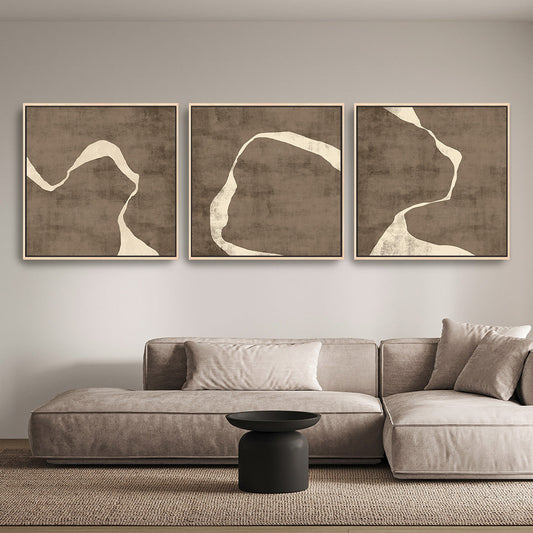 Moko Square Framed Canvas Set of 3