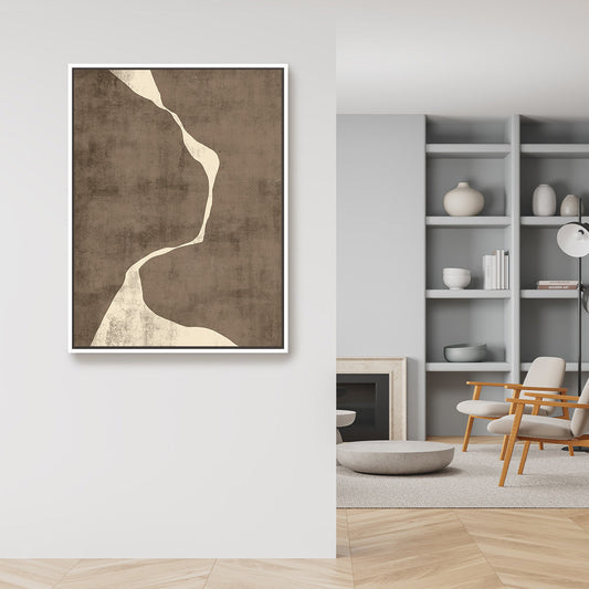 Moko III Portrait Framed Printed Canvas