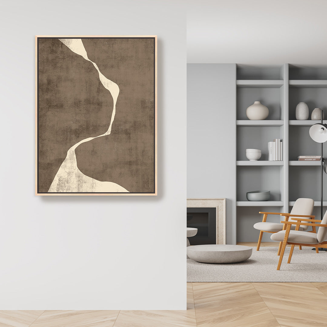 Moko III Portrait Framed Printed Canvas