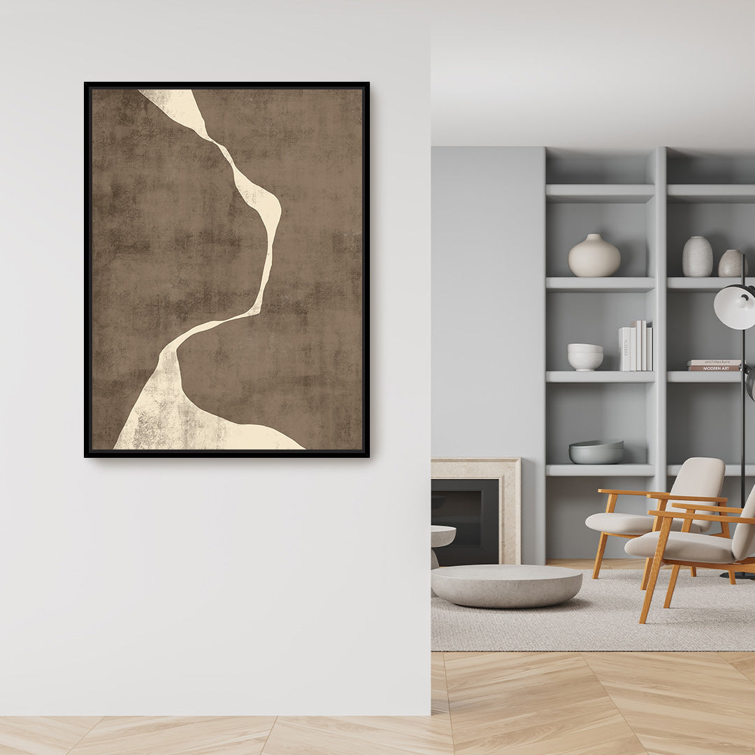 Moko III Portrait Framed Printed Canvas