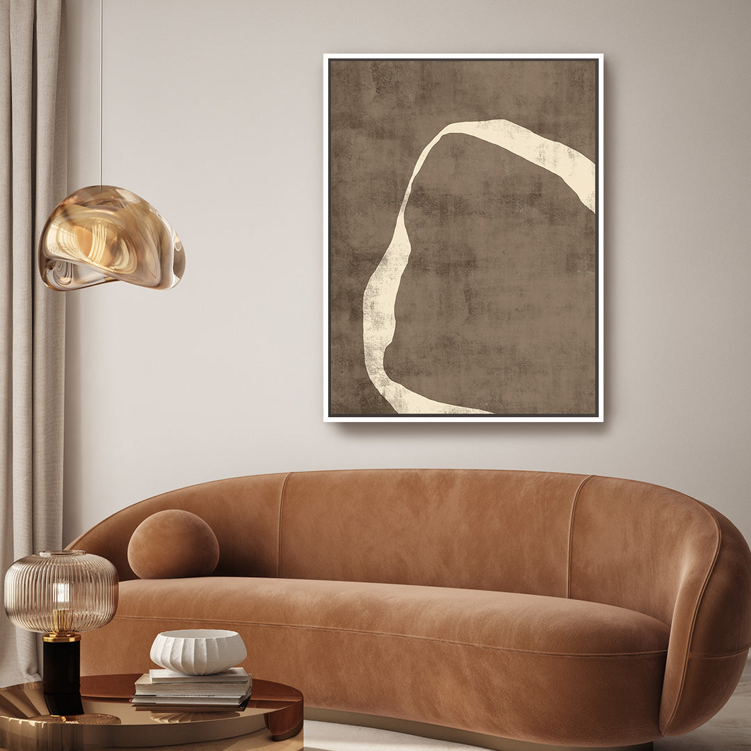 Moko II Portrait Framed Printed Canvas