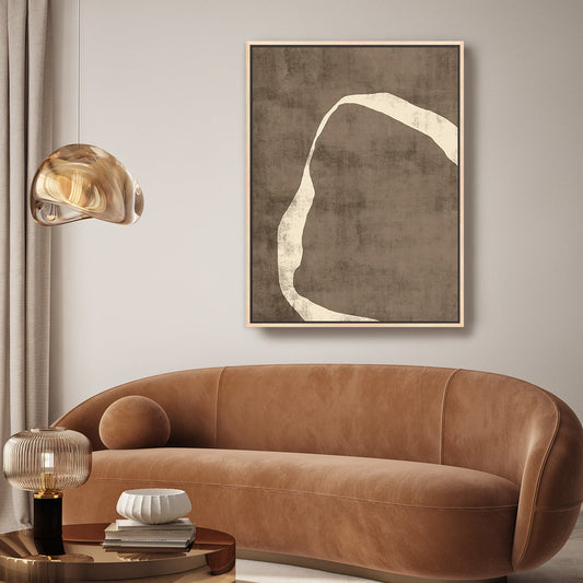 Moko II Portrait Framed Printed Canvas