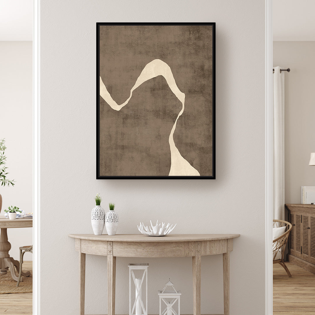 Moko I Portrait Framed Printed Canvas