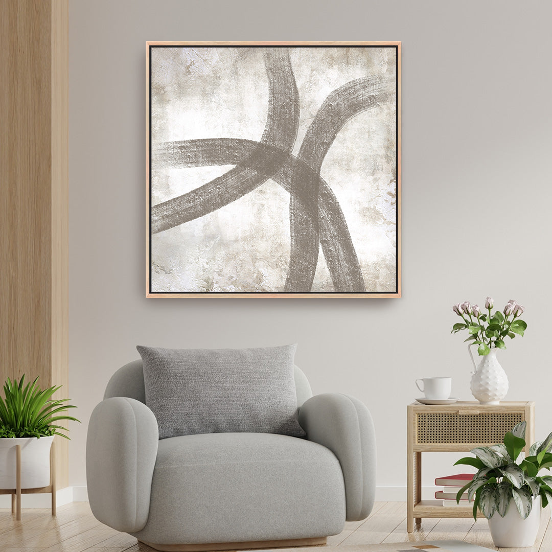 Myro II Square Framed Printed Canvas