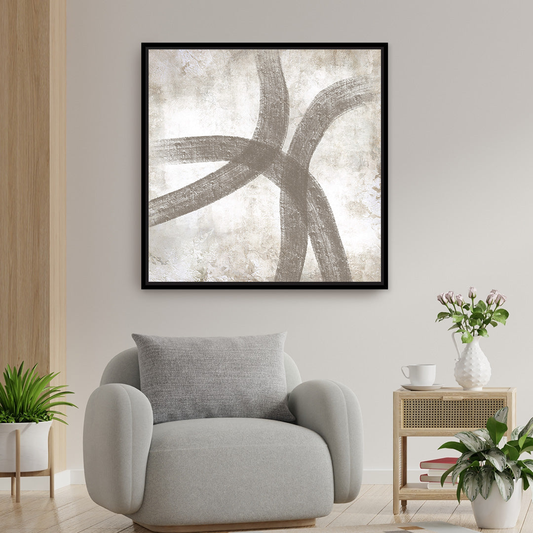 Myro II Square Framed Printed Canvas