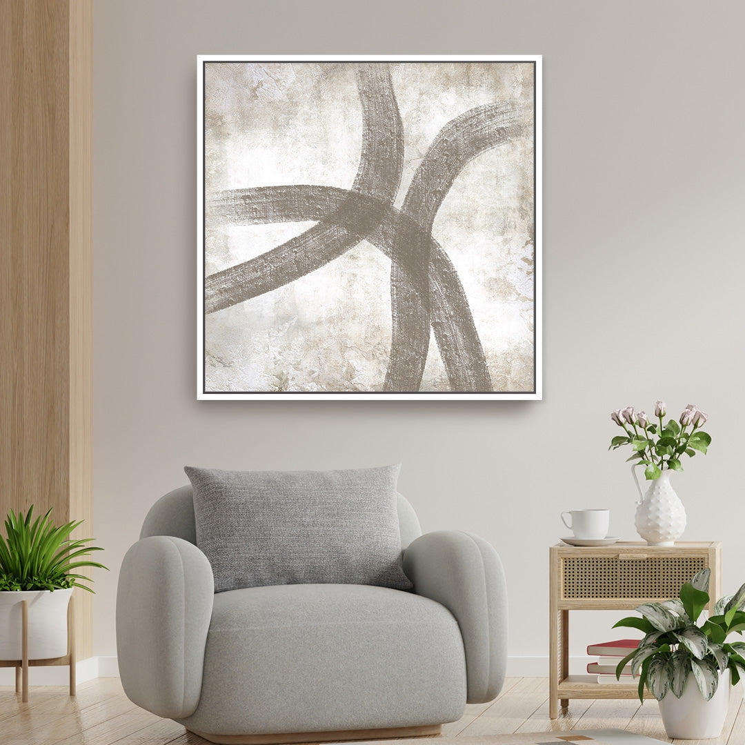 Myro II Square Framed Printed Canvas