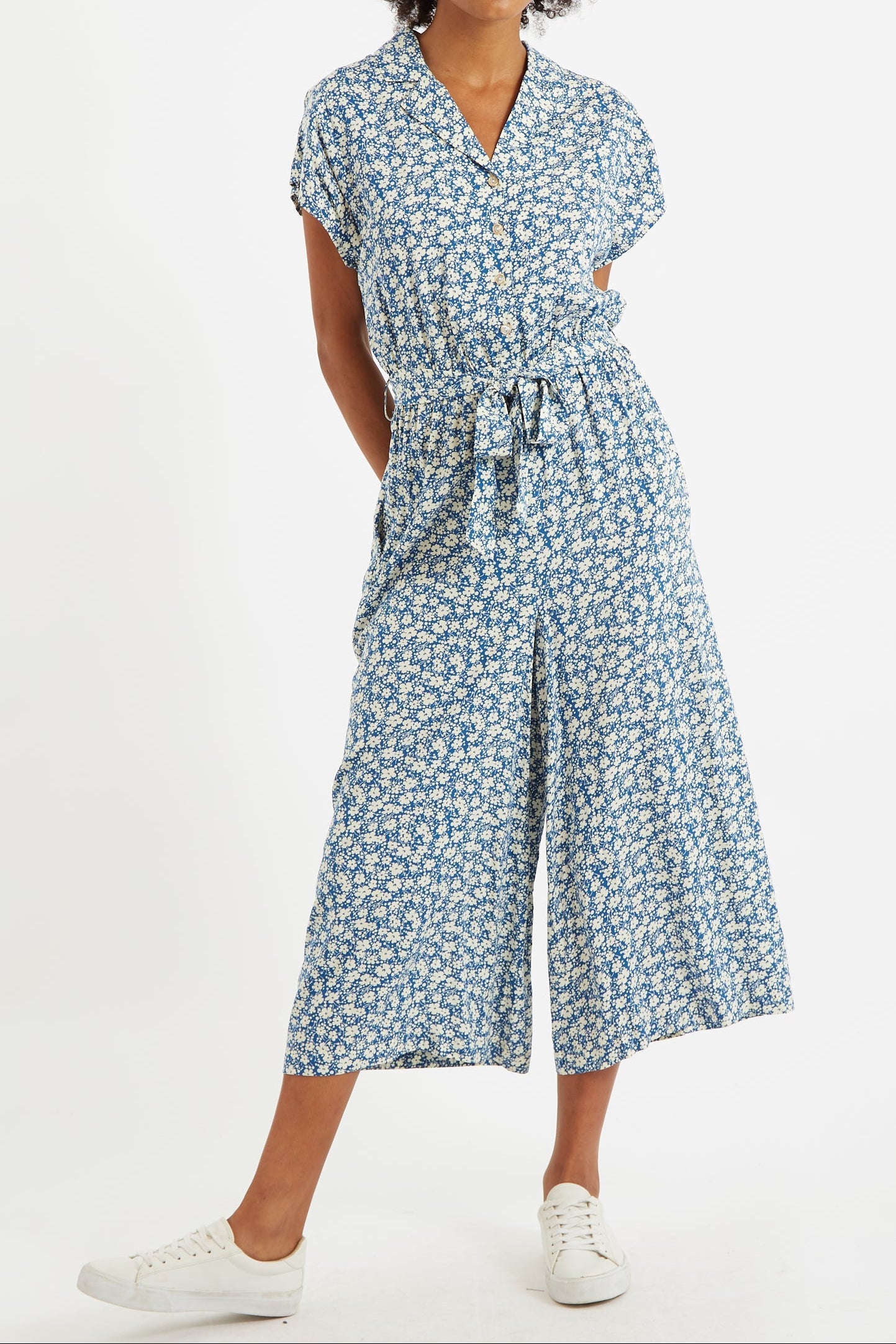 Mafalda Periwinkle Cropped Jumpsuit