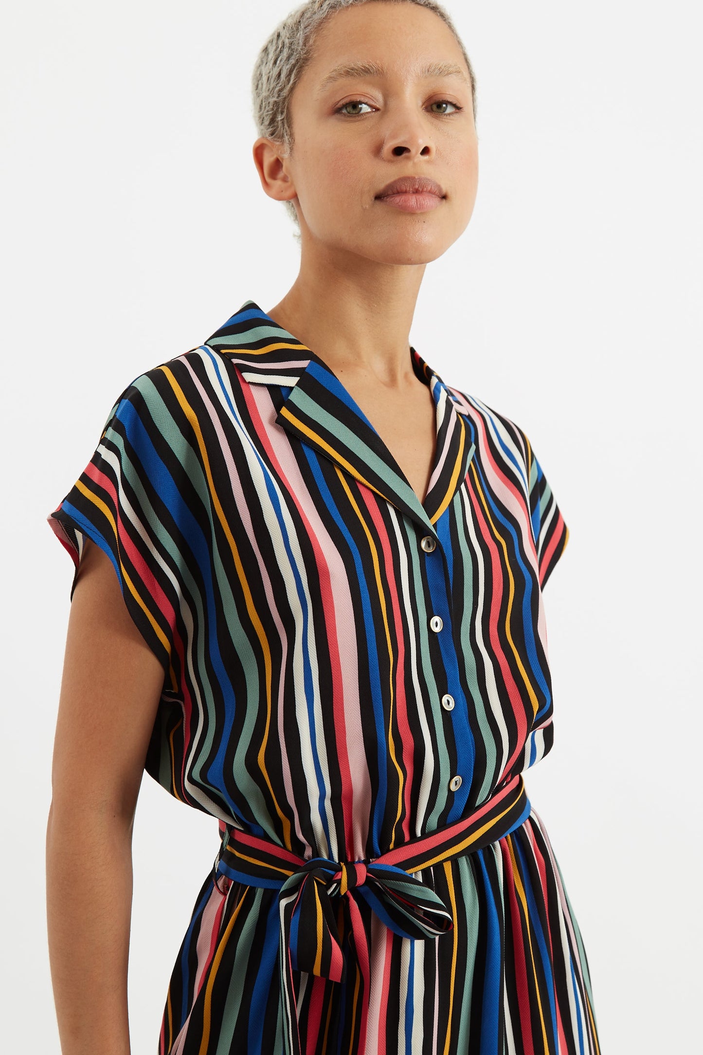 Mafalda San Jose Stripe Cropped Jumpsuit