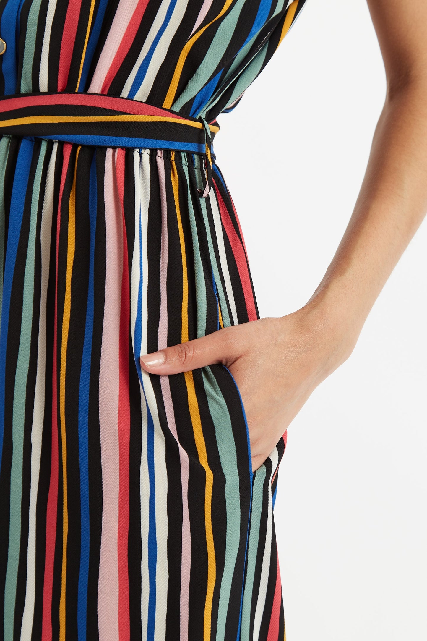 Mafalda San Jose Stripe Cropped Jumpsuit