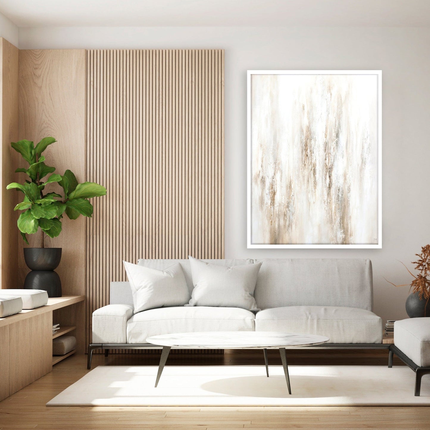 Forma Portrait Framed Printed Canvas