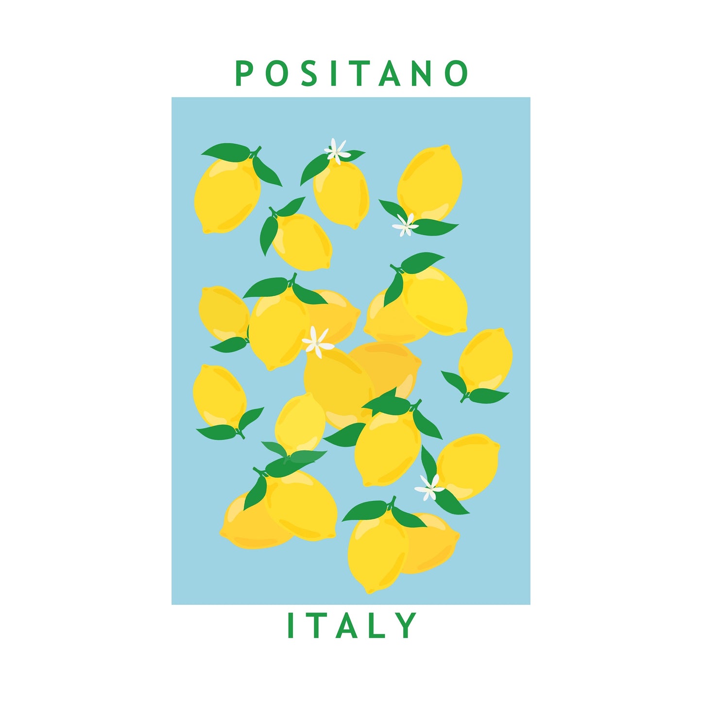 Lemons Flower Market Print