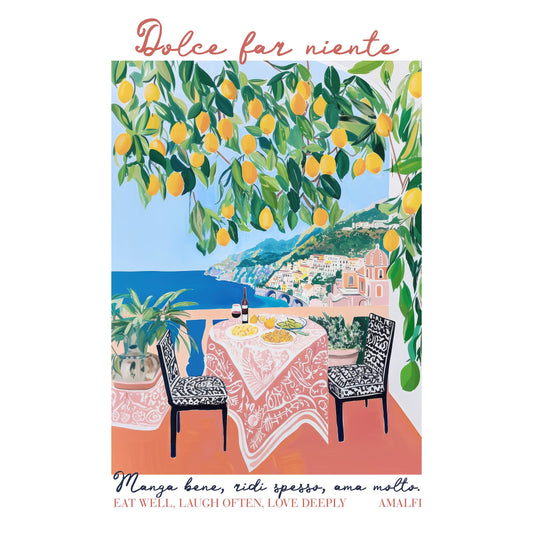 Eat Well Amalfi Print