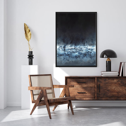 Aphrodite Portrait Framed Printed Canvas