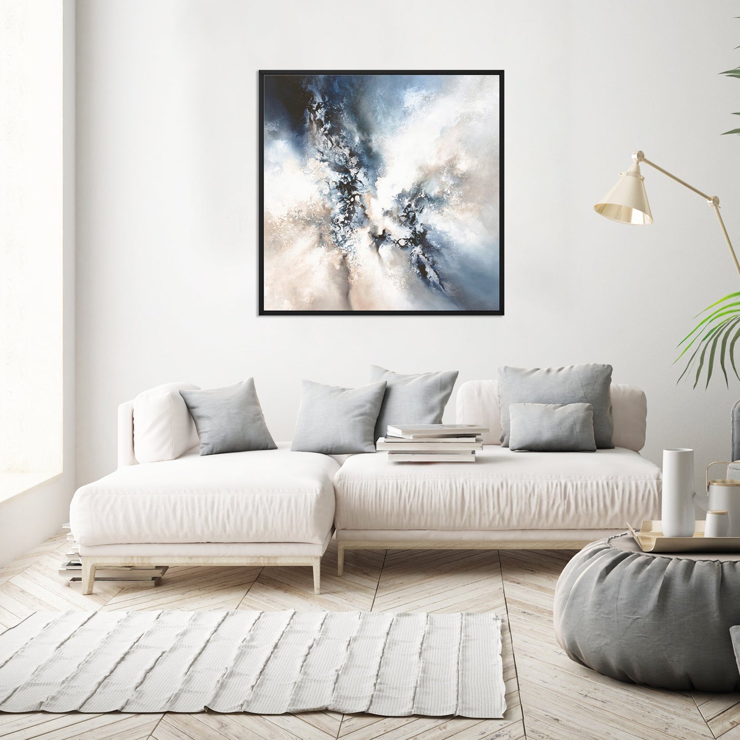 Unbound II Square Framed Printed Canvas