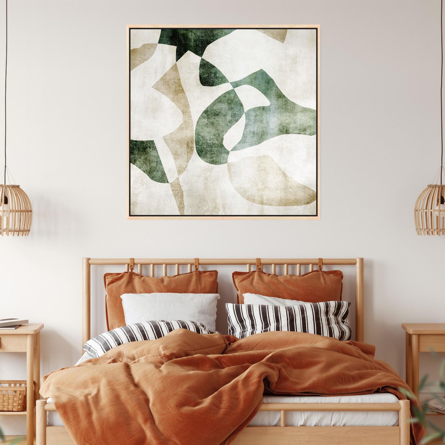 Soraya Square Framed Printed Canvas