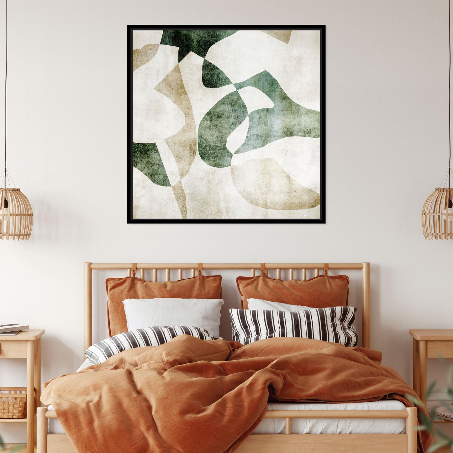 Soraya Square Framed Printed Canvas