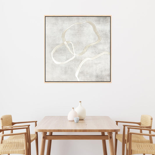 Stylo I Square Framed Printed Canvas