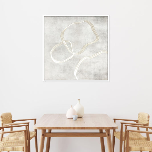 Stylo I Square Framed Printed Canvas