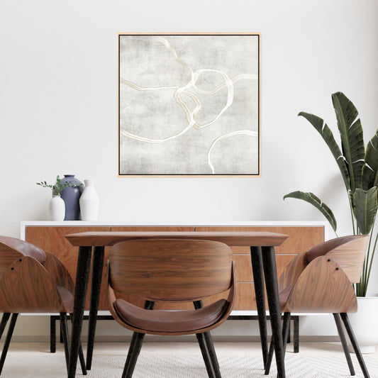 Stylo II Square Framed Printed Canvas