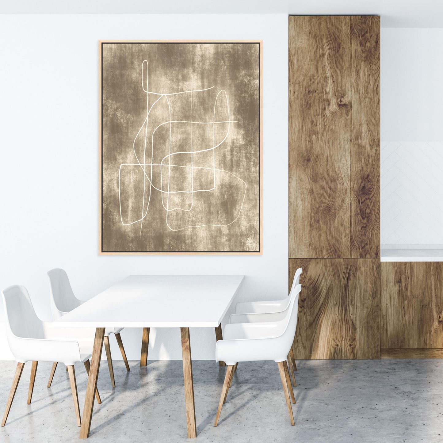 Symphony Portrait Framed Printed Canvas