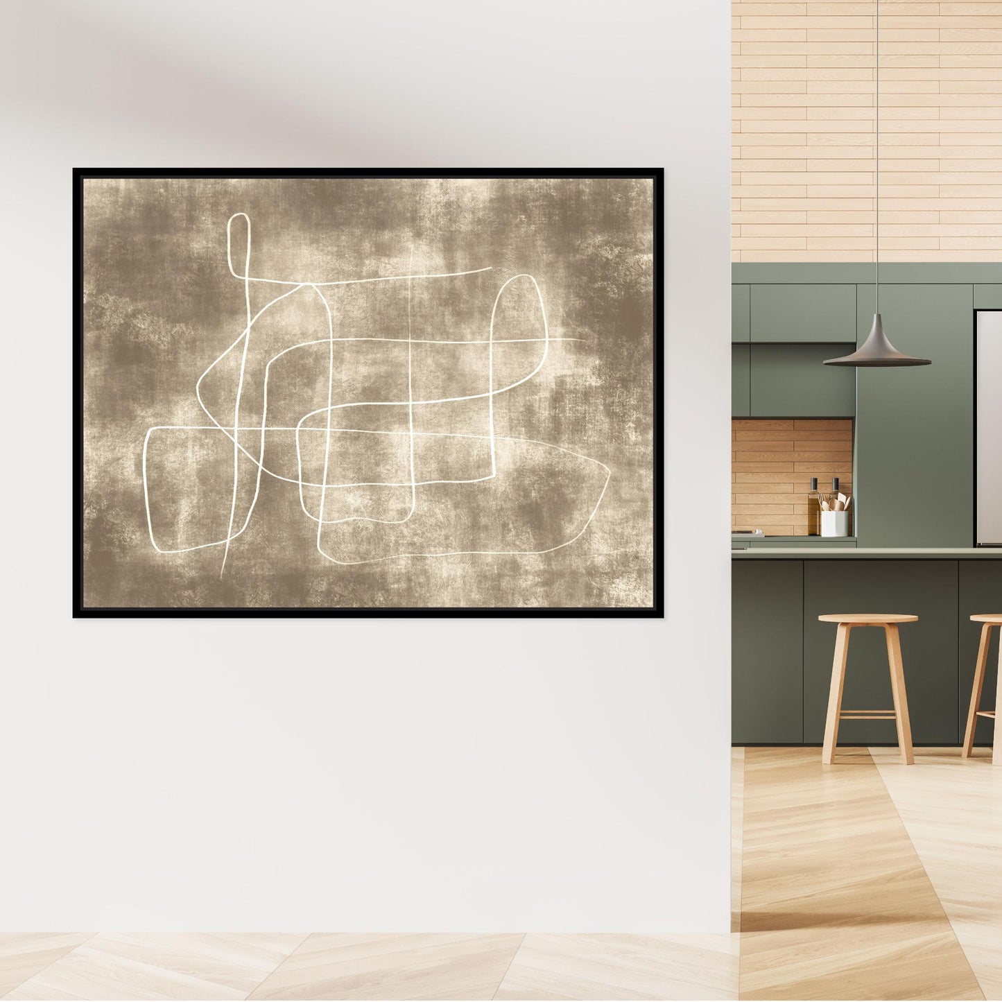 Symphony Landscape Framed Printed Canvas