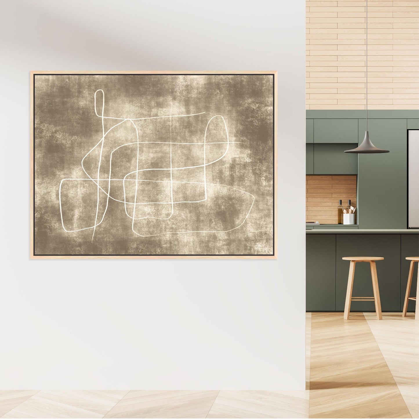 Symphony Landscape Framed Printed Canvas