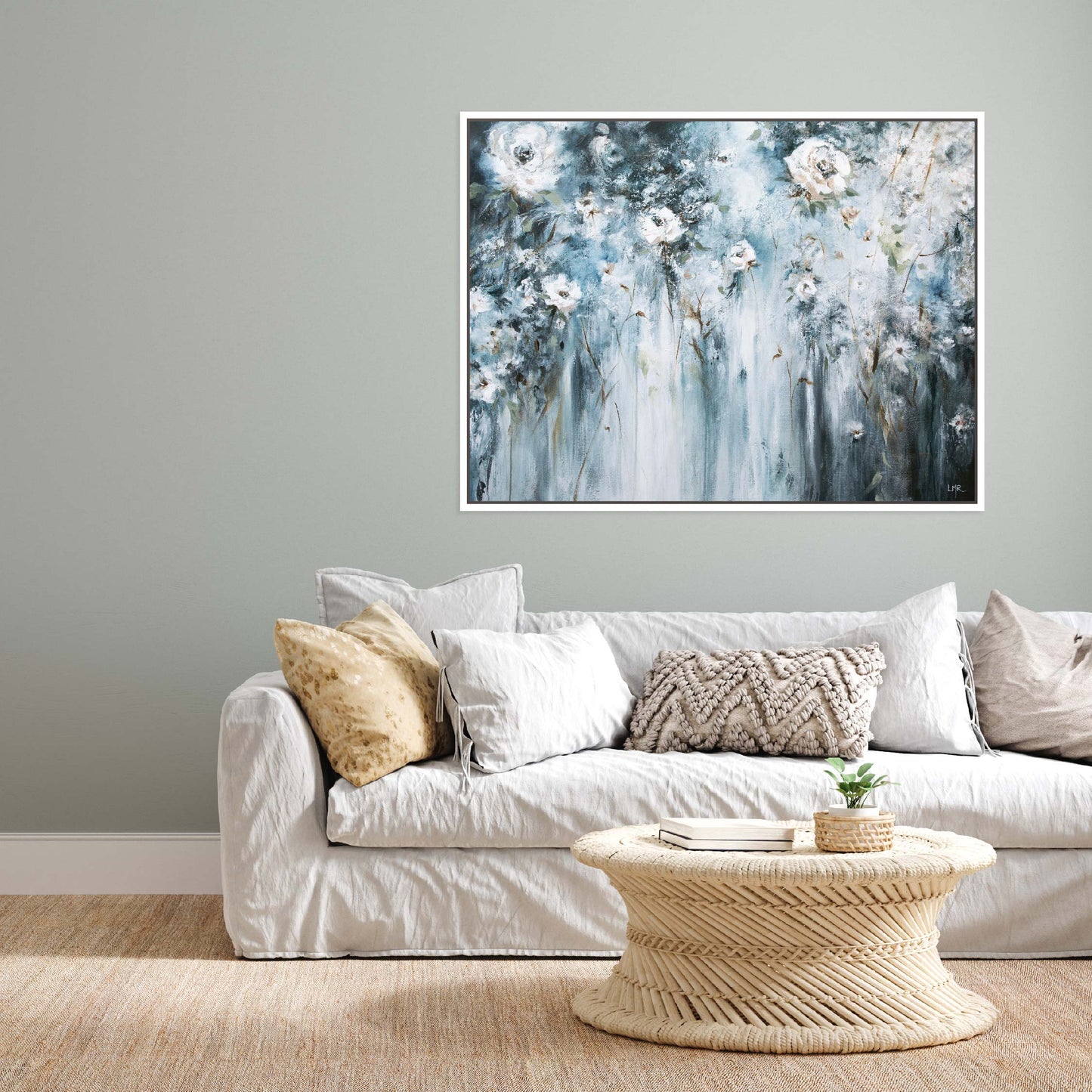 Admiration Landscape Framed Printed Canvas