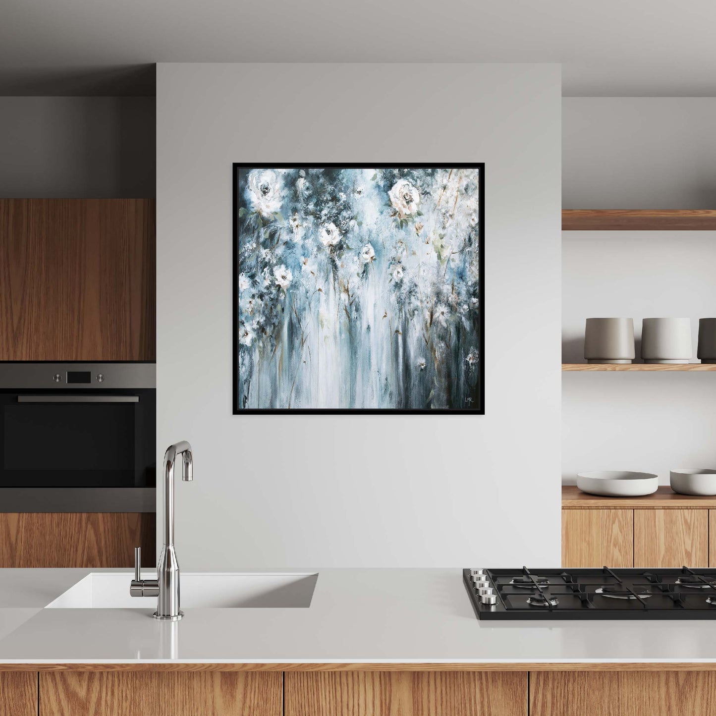 Admiration Square Framed Printed Canvas