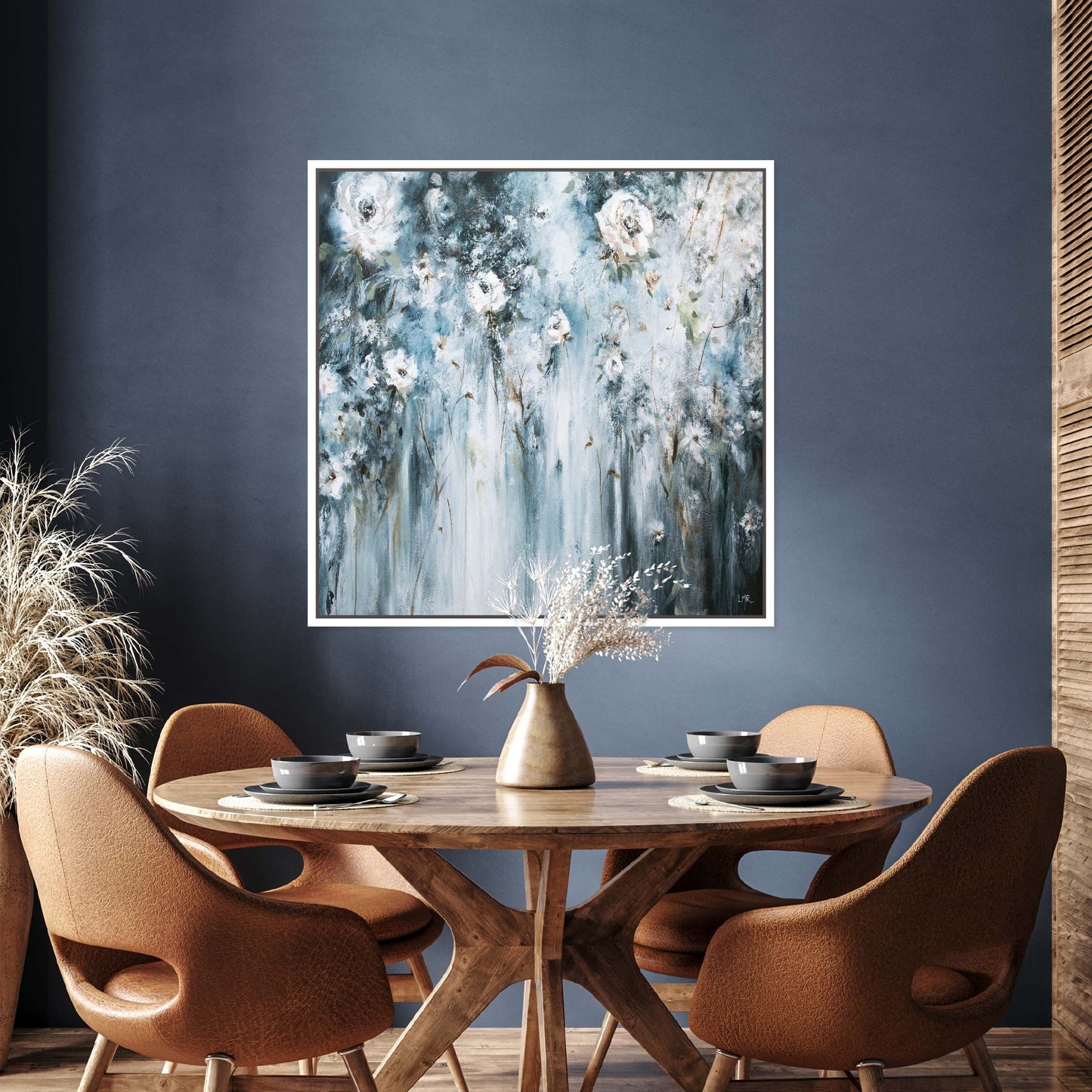 Admiration Square Framed Printed Canvas