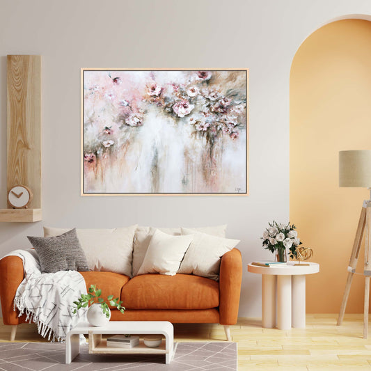 Amore Landscape Framed Printed Canvas