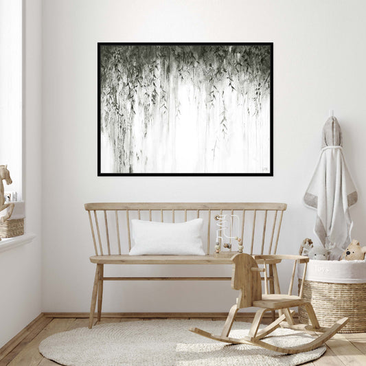 Eden Landscape Framed Printed Canvas