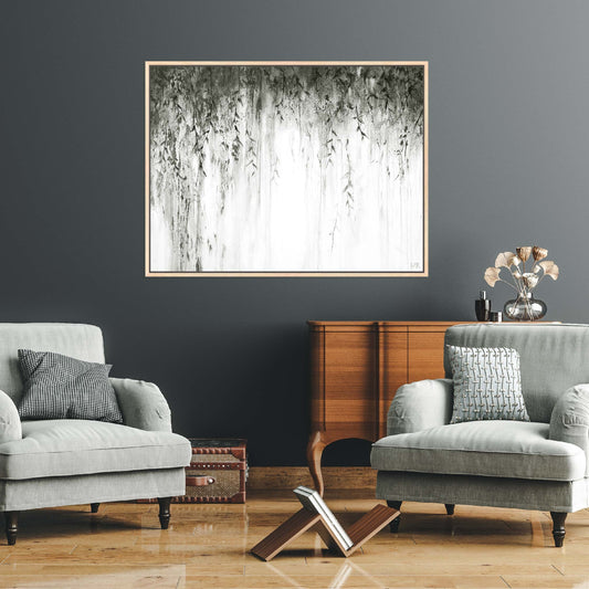 Eden Landscape Framed Printed Canvas