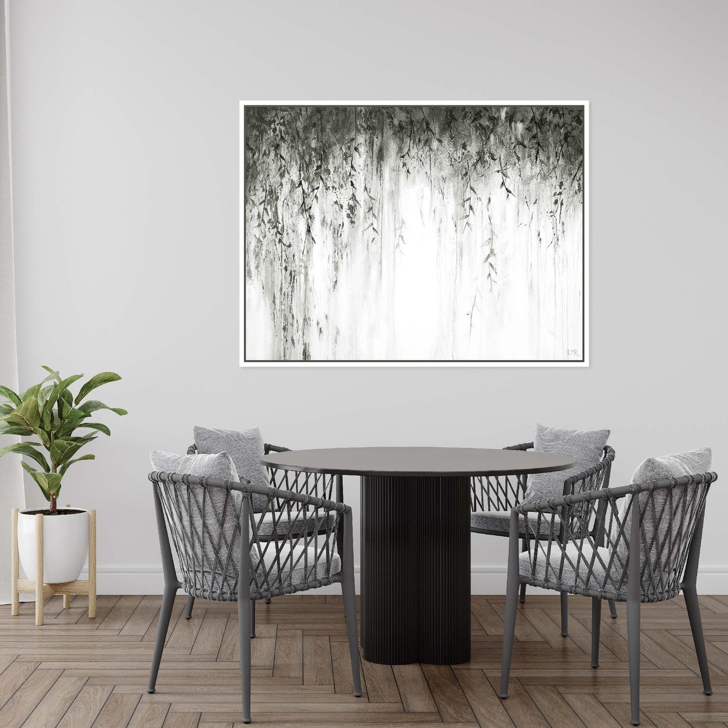 Eden Landscape Framed Printed Canvas