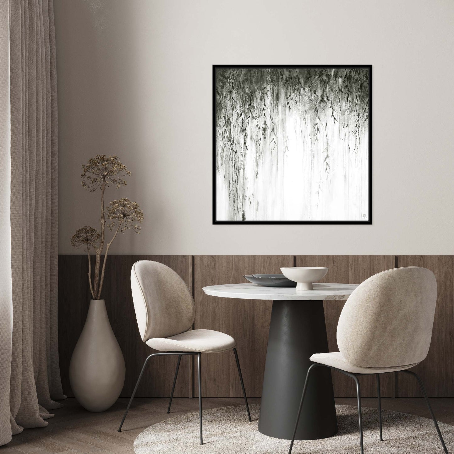 Eden Square Framed Printed Canvas