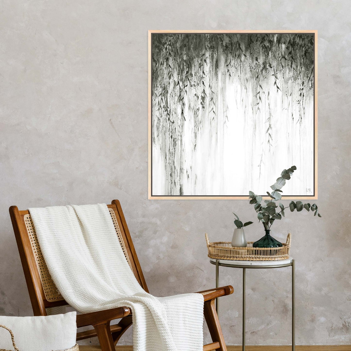 Eden Square Framed Printed Canvas