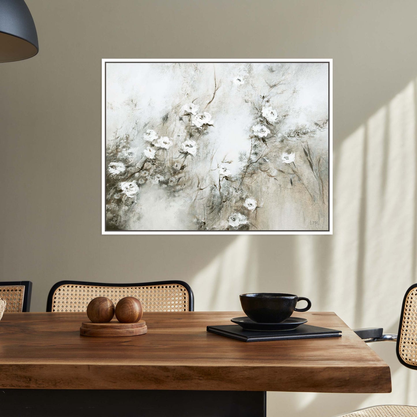 Wild Blooms Landscape Framed Printed Canvas