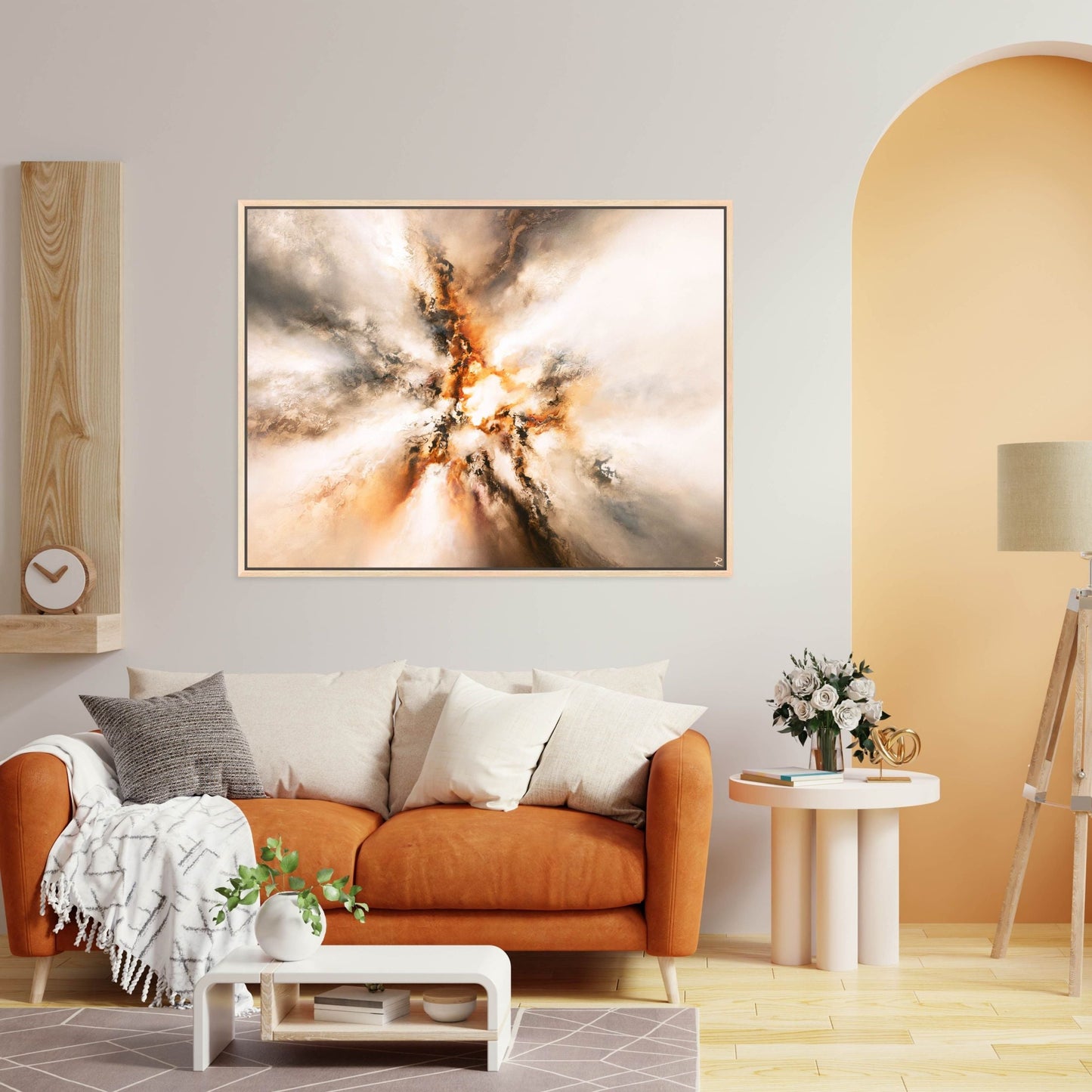 Origin II Landscape Framed Printed Canvas