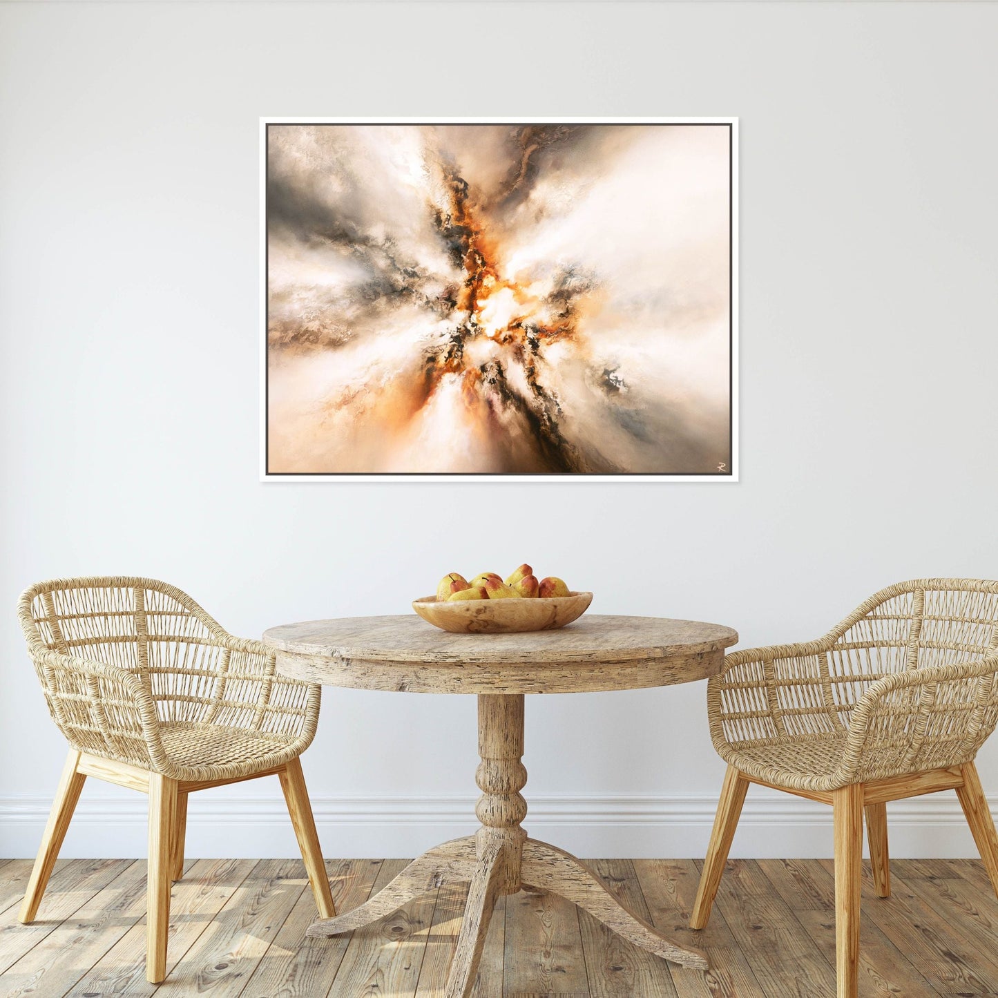 Origin II Landscape Framed Printed Canvas