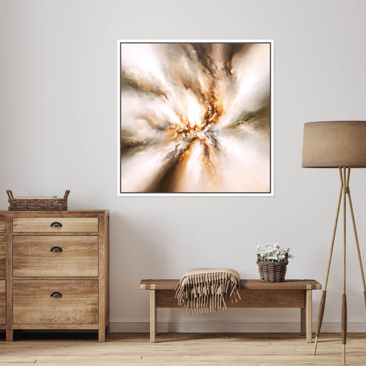 Origin I Square Framed Printed Canvas