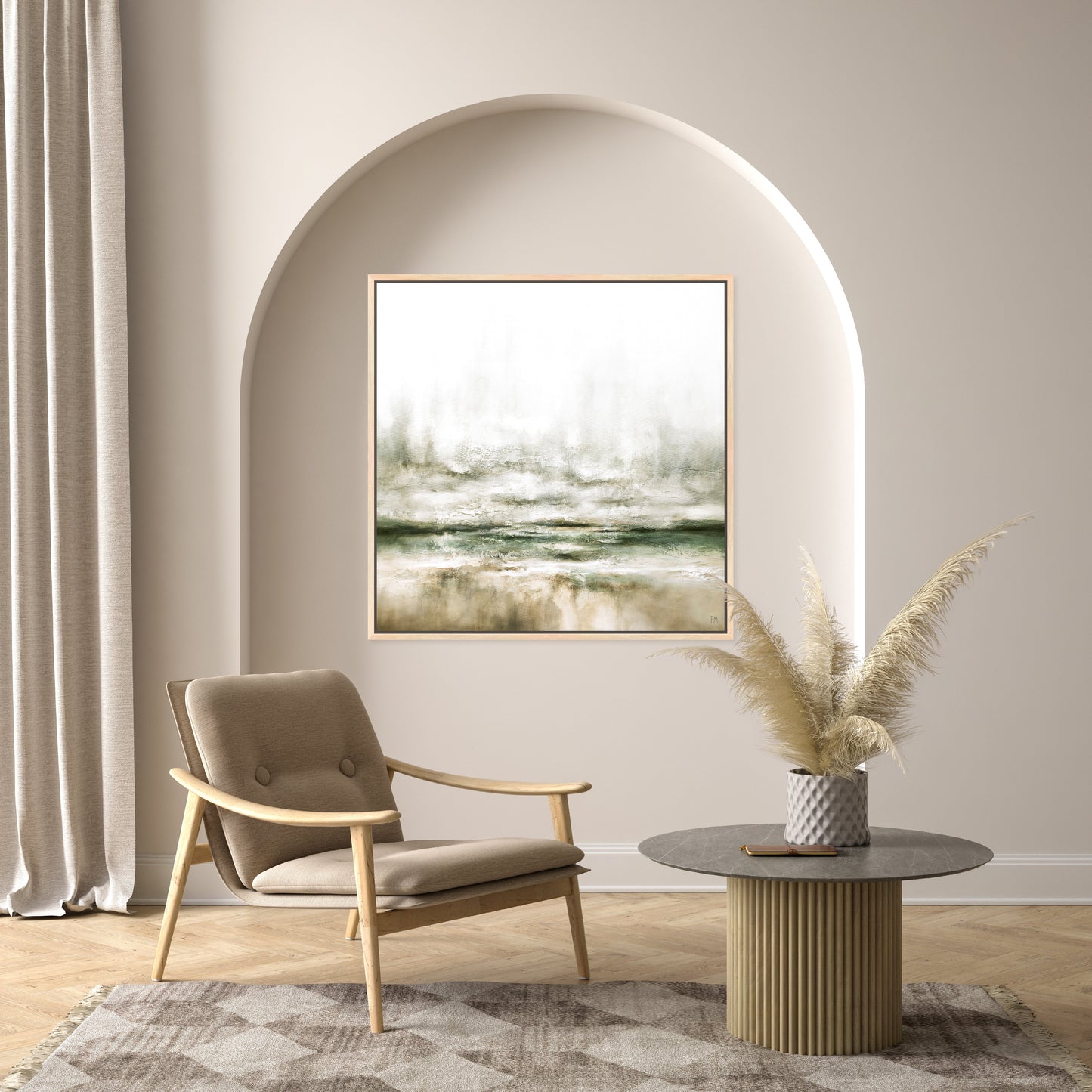 Moods Square Framed Printed Canvas