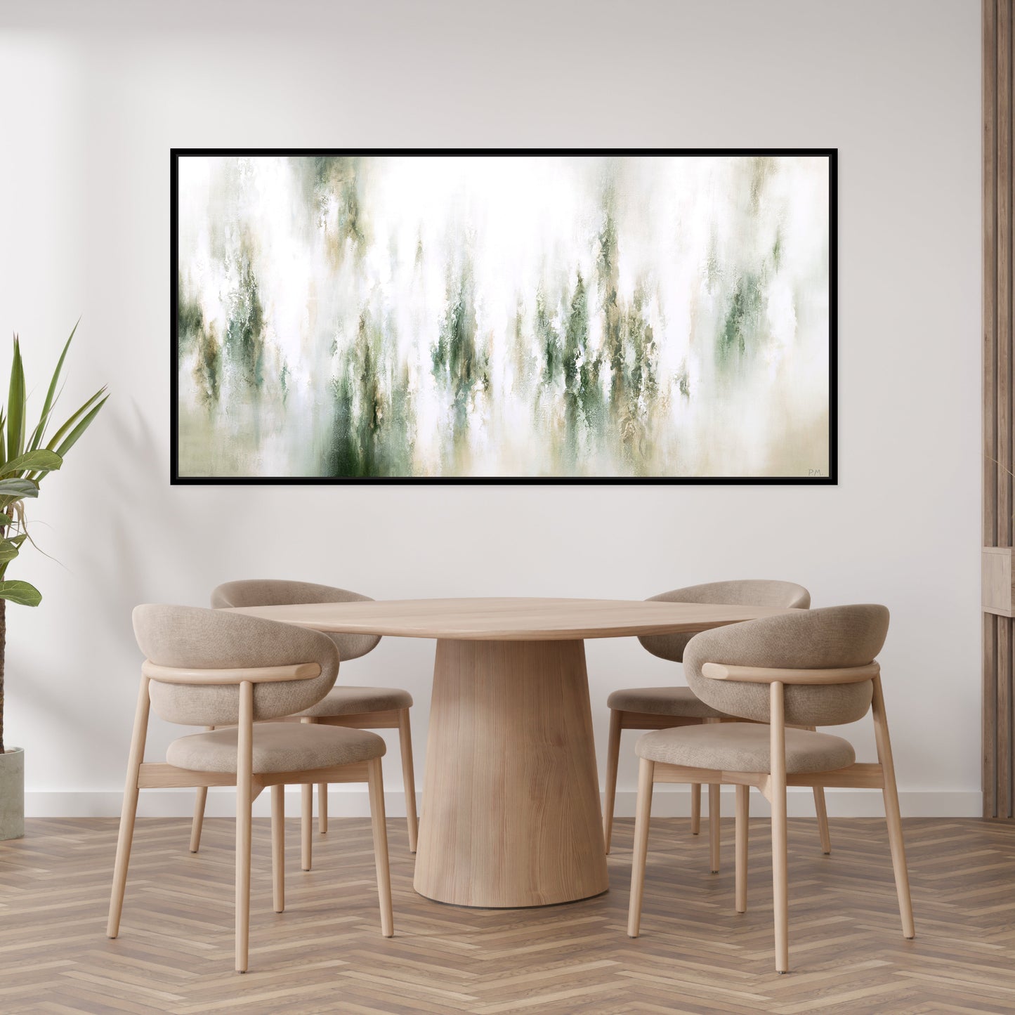 Aspire Panoramic Framed Printed Canvas
