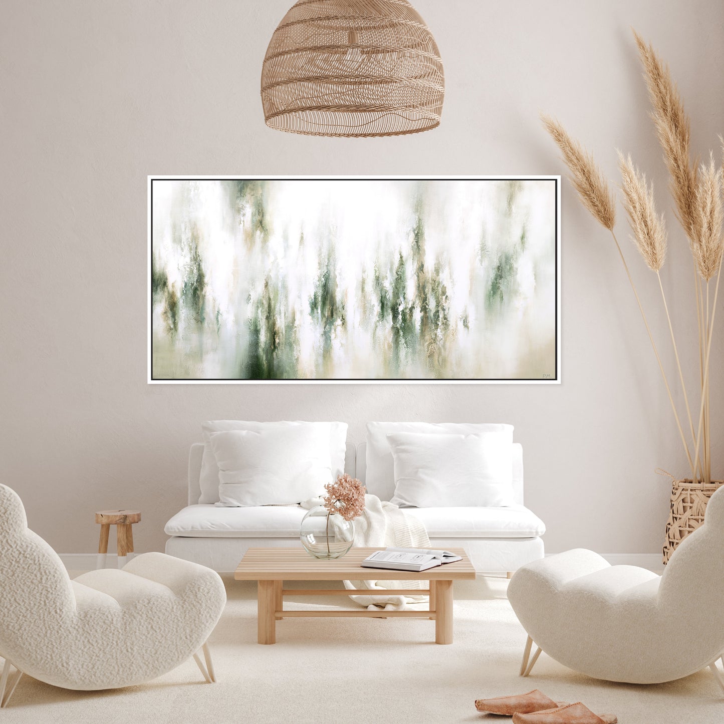 Aspire Panoramic Framed Printed Canvas