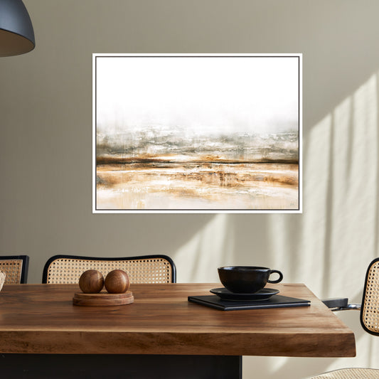 Embers Landscape Framed Printed Canvas
