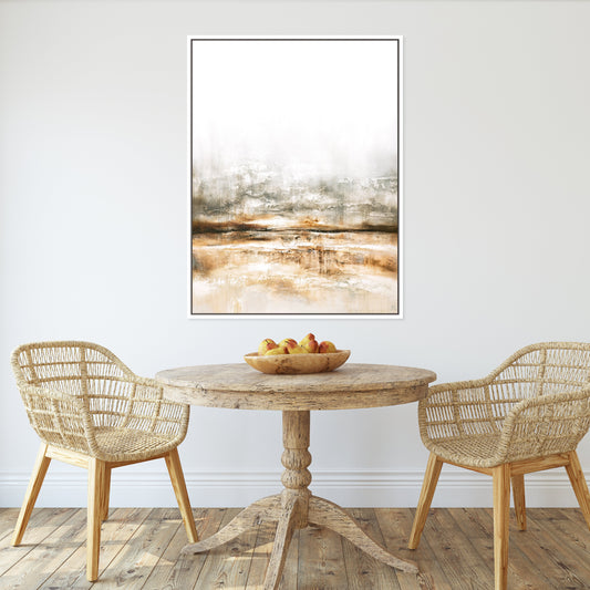 Embers Portrait Framed Printed Canvas