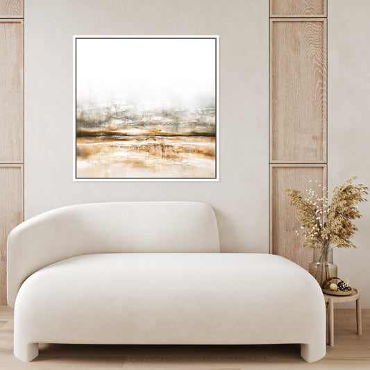 Embers Square Framed Printed Canvas