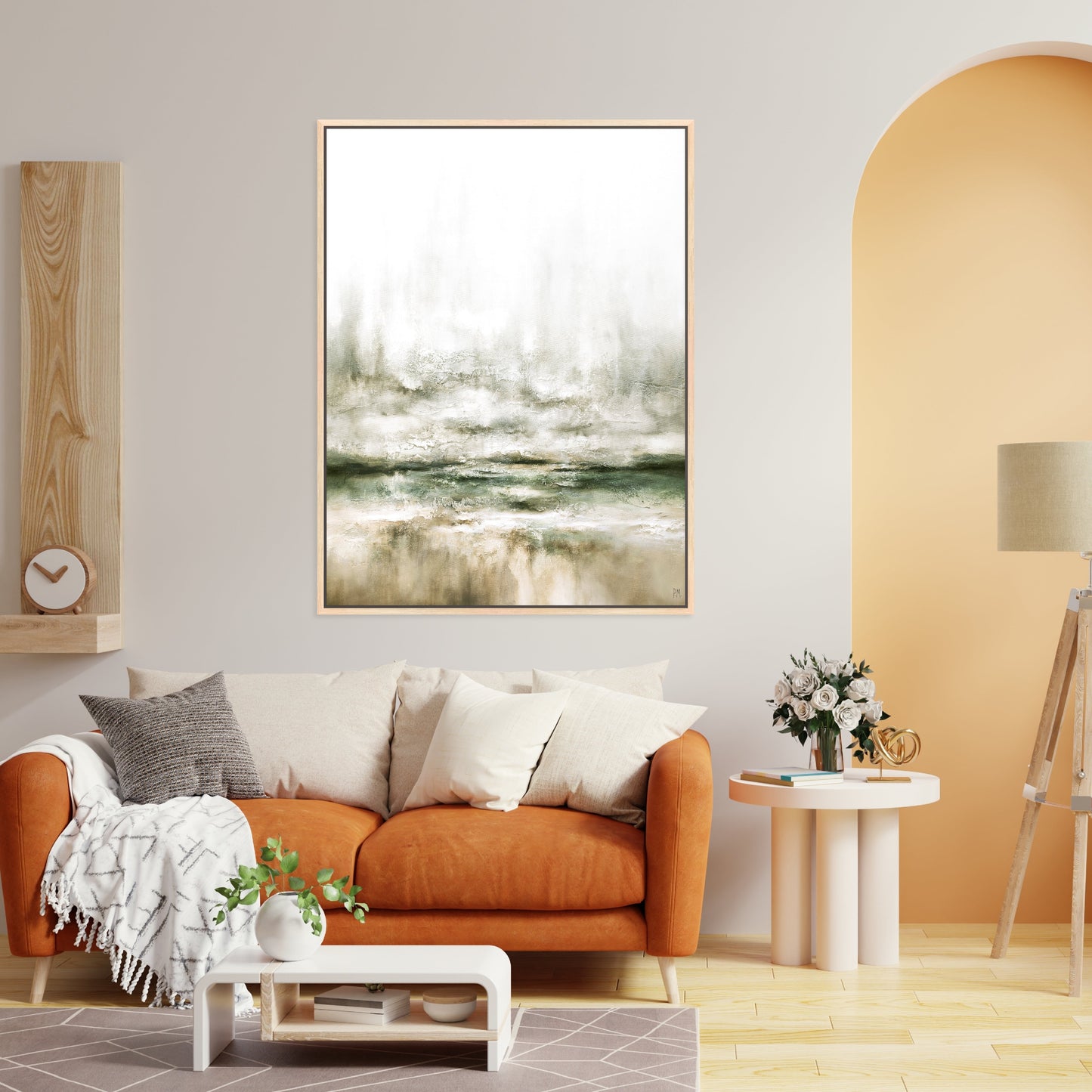 Moods Portrait Framed Printed Canvas